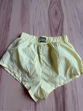 Daily Drills Pale Yellow Women's Athletic Shorts